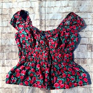 Old Navy Medium floral boho top blouse